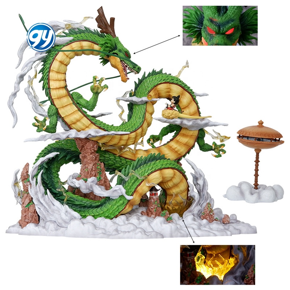 46.5cm GK Big Size Shenron Somersault Cloud Goku Figurine