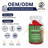 Gummies véganes à base de plantes pour adultes, marque privée, favorisant la digestion, stimulant l'immunité, amincissant, détoxifiant, pour un ventre plat