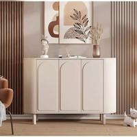Nouvelle armoire à chaussures en bois style crème chinois, console d'entrée de luxe à la française, cloison de salon et buffet de salle à manger