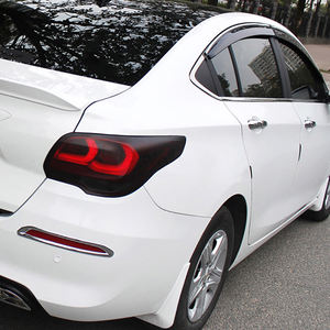 Film adhésif en vinyle polymère PVC haute flexibilité réutilisable teinté noir mat pour phares et feux arrière de voiture - Product Image 5