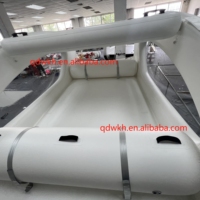 Bateau Électrique Gonflable Flottant en Promotion, Bateau-Maison Gonflable Solaire Durable avec Moteur pour Jeux Aquatiques