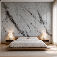 Vente Flash : Plaque de marbre UV personnalisable, alternative au marbre, idéale pour la décoration intérieure d'appartements, d'hôtels et de villas