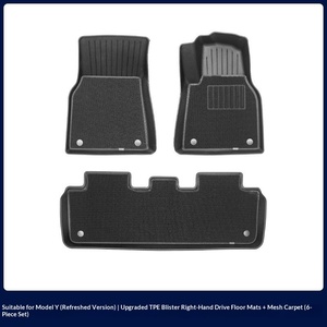 Tapis de sol de voiture TPE LHD RHD Modèle Y Respirant Imperméable Chaud Universel <span class=keywords><strong>Personnalisé</strong></span> Luxe - Product Image 6