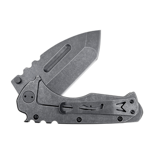 Tùy chỉnh màu đen Stonewash D2 Blade G10 Survival chiến thuật săn bắn dao gấp dao với khung khóa - Product Image 4