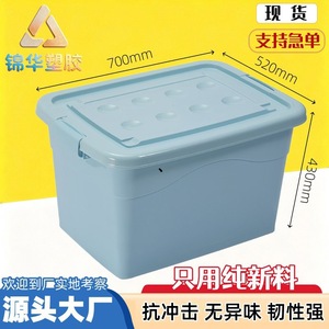 Large Plastic Storage <b>Box</b> 35L Plus Thickened Dustproof Moistureproof For <b>Toys</b> Clothes Organizer Eco Friendly PP Material - Product Image 3