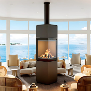 <span class=keywords><strong>Cheminée</strong></span> en bois moderne à double vitrage, design simple, <span class=keywords><strong>insert</strong></span> du sol au plafond, pour usage intérieur et extérieur, élégante - Product Image 3