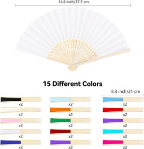 Abanico de Bambú Ecológico Personalizado para Regalo de Boda, con Nombre Impreso y Técnica de Pintura a Mano, Forro de Papel - Product Image 5