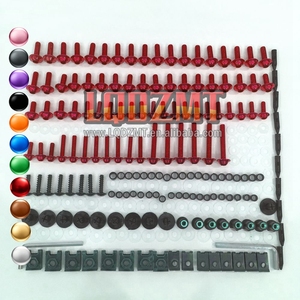 Kit de tornillos de carenado de acero inoxidable para <span class=keywords><strong>KAWASAKI</strong></span> <span class=keywords><strong>NINJA</strong></span> ZX 6R ZX636 <span class=keywords><strong>ZX6R</strong></span> ZX-<span class=keywords><strong>636</strong></span> ZX-6R 00 01 02 2000 2001 <span class=keywords><strong>2002</strong></span>, tuercas de carrocería - Product Image 1