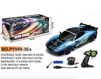 Voiture RC pas chère, camion télécommandé 27 MHz 4 canaux, jouet de course et de cascades 4x4 avec portée de 100 m, intérieur-extérieur