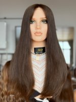 Perruques en cheveux humains SHY Medical, en PU, entièrement nouées à la main, avec une ligne de cheveux naturelle, un cuir chevelu réaliste, pour femmes, vente en gros