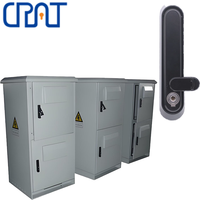 Passives Schrankschloss mit Zinklegierungskonstruktion Smart-Entriegelungsfunktion für Kabelboxen – Kompatibel mit Glas-/Stahl-/Aluminiumtüren