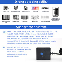 Escáner de código QR de código de barras 2D industrial EMT6431C RS232 Interfaz Lector fijo LED para máquinas de autoservicio Stock disponible
