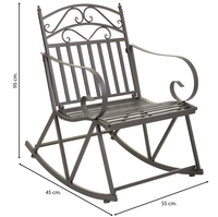 Vente en gros de chaise berçante à dossier haut moderne du milieu du siècle mobilier de salon de patio extérieur bon marché banc à bascule en peluche pour bébé