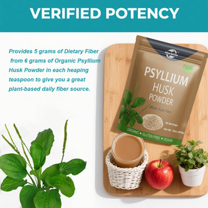 OEM label pribadi Premium bubuk sekam organik psylilium 99% kemurnian, suplemen serat diet alami untuk pencernaan GMP bersertifikat - Product Image 4