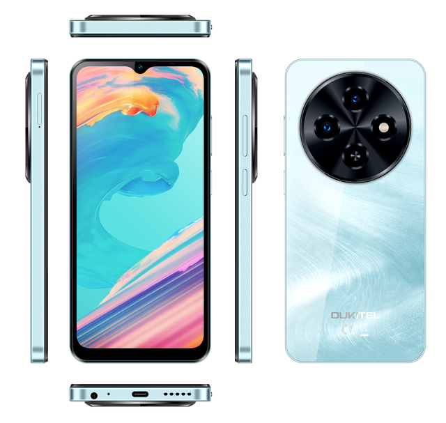 Oukitel C5 4G Smartphone Cell Phone 4+128gb 6.6Inch 60Hz Screen Dual Sim Unlocked BT5.0 Android Octa Core Ai Smart Mobile Phones