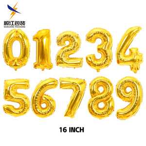 1 unidad de globos de aluminio de 40 pulgadas con forma de número, globos de foil para decoración de fiestas de cumpleaños y bodas, OEM ODM, ¡los más vendidos! - Product Image 6