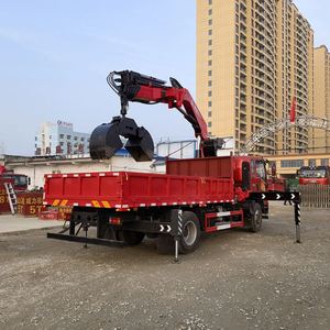 Camion grue à bras articulé Sinotruk Howman 4x2 de 8 tonnes avec grappin hydraulique rotatif - Product Image 5