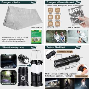Sac de secours pour la randonnée, la survie en plein air, les outils de survie, kit de survie en plein air, équipement de camping, accessoires - Product Image 3