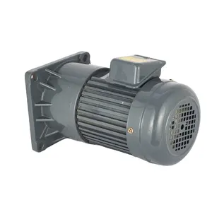 200W 1/4HP small AC gear asynchronous motor three phase with brake and fan