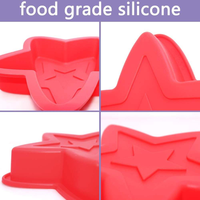 Moule à gâteau en silicone étoile, antiadhésif et flexible, pour la décoration de gâteaux DIY, gâteaux mousse, gâteaux au fromage