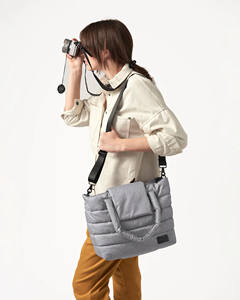 Sac à langer portable personnalisé avec logo, grand format, en coton biologique, organiseur <span class=keywords><strong>de</strong></span> <span class=keywords><strong>poussette</strong></span>, sac à dos à couches avec matelas à langer - Product Image 3