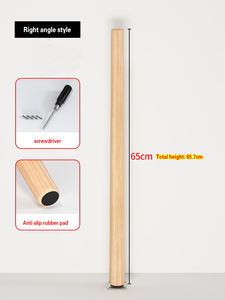 أرجل طاولة الطعام والقهوة والأثاث الدائري من JAYA أرجل طاولة عصرية خشبية للطاولة خشبية مزخرفة شكل متدرج متين - Product Image 5