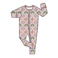 Combinaison à manches longues pour bébé garçon, personnalisée avec impression intégrale, confortable, vêtement de nuit, marque privée