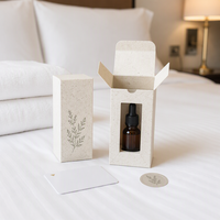 Boîte d'emballage pour articles d'accueil d'hôtel, kit d'aromathérapie pour chambre d'hôtes, boîte d'huiles essentielles pour l'hôtellerie, vente en gros de boîtes d'huiles essentielles pour l'hôtellerie