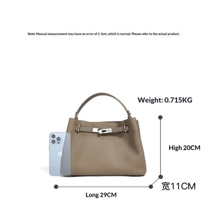 Nuova <span class=keywords><strong>Borsa</strong></span> a Mano in Vera <span class=keywords><strong>Pelle</strong></span> di Vacchetta di Prima Qualità, <span class=keywords><strong>Borsa</strong></span> a <span class=keywords><strong>Tracolla</strong></span> di Lusso per Donne, Elegante <span class=keywords><strong>Borsa</strong></span> Messenger per il Pendolarismo - Product Image 3
