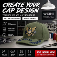 Cappellino Snapback con Ricamo 3D, Beige Crema, Ricamo Aquila Stella Corona, Logo WEINI, Visiera Piatta, Cappello da Baseball Personalizzato per Uomo
