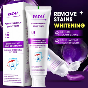 <span class=keywords><strong>ยาสีฟัน</strong></span>ไวท์เทนนิ่งถ่านกัมมันต์สีม่วง ยี่ห้อไพรเวทเลเบล ช่วยแก้ไขสีฟัน ขจัดคราบชา กาแฟ บุหรี่ - Product Image 1
