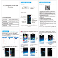 Kit de bande lumineuse LED RGB DIY avec télécommande IR pour P // S5 Slim 8 couleurs et 400 effets pour Playst // ation 5 accessoires de console