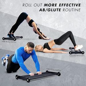 Wellshow Glute Ham <span class=keywords><strong>Glider</strong></span> <span class=keywords><strong>Ab</strong></span> Glute Machine Heavy Duty Exercise Wheels for Isstring Curl Abdominal and Leg Workouts - Product Image 6