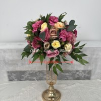 Flores Gigantes de Organza Hechas a Mano, Flores Grandes de Seda Blanca, Centro de Mesa para Bodas, Decoración para Eventos y Fiestas
