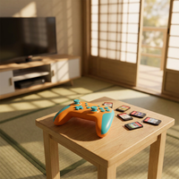 Manette de jeu sans fil Bluetooth GAMINJA Source Factory avec joystick à effet Hall, prise en charge OEM/ODM pour Nintendo Switch/Mobile/PC