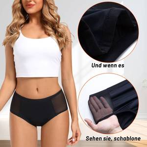 Culotte menstruelle taille haute 6XL pour femme, 4 couches anti-fuites - Product Image 4