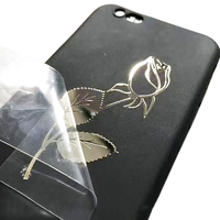 Impression métallique Logo 3D personnalisé or argent téléphone transfert arrière autocollant métallique adhésif en métal pour la décoration Dieu Image Aigle
