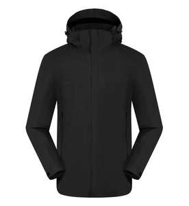 Vente en gros d'un ensemble de vestes publicitaires brodées avec logo imprimé coque dure épaisse, vêtements de travail respirants avec fermeture éclair trois défenses - Product Image 6