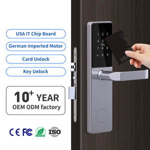 Serrure de porte intelligente en acier inoxydable 304 pour hôtel et appartement, serrure électronique à carte RFID, serrure de porte d'hôtel avec application TTLock - Product Image 2