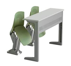 Conjunto de Silla y Escritorio Plegable para Auditorio, con Mesa de Escritura, Ecológico, Duradero, Moderno, Muebles Escolares con 1 Cajón - Product Image 6