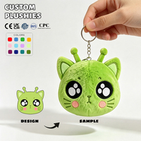 Porte-clés personnalisé en peluche, chat alien doux, breloque de sac, jouet en peluche tendance pour cadeaux promotionnels