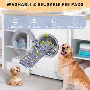 Số lượng lớn nhanh chóng khô kháng khuẩn vải 100% rò rỉ-bằng chứng thiết kế của riêng bạn in/màu 450 + Sử dụng sinh thái có ý thức Pet đào tạo PEE Pads - Product Image 5