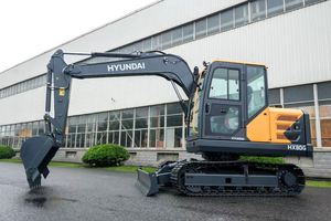 Excavatrice Hyundai 80 en bon état de marche, 8 tonnes, chenilles, excavatrice Hyundai d'occasion HX80 - Product Image 6