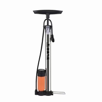 Pompe à main de vélo Portable vtt pompe à vélo en aluminium à valve presta schrader avec manomètre