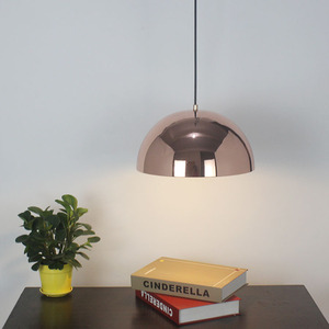 Luminaire suspendu en forme de globe métallique pour la maison, salle à manger, dôme noir et or, luminaires suspendus commerciaux pour restaurant - Product Image 6