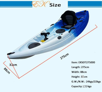 2021 Offre Spéciale en plastique rotomoulé Kayak de pêche unique canoë Kayak pas cher Kayak sous 200
