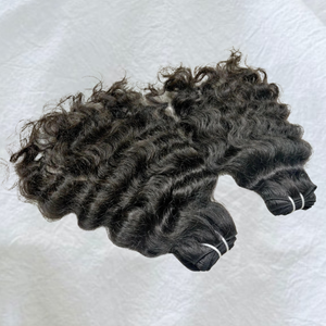 100% Vierge Vague D'eau Brut Indien Unique Donateur De Cheveux Humains Trame Unique Non Transformé Cuticule Aligné Temple Cheveux En Gros Haute - Product Image 6
