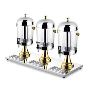 China Catering Materials and Equipments Commercial Acrylic Juice Beverage Dispenser 8/16/24L Buffet Hot Cold Drink Dispenser