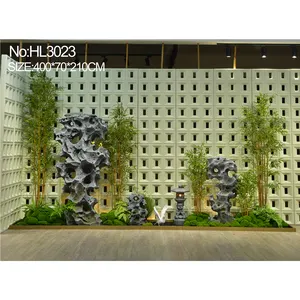 실내 디자인 가정 장식 옥외 일본 정원 조경 궁전 초롱과 진짜 접촉 잎 인공적인 대나무 식물