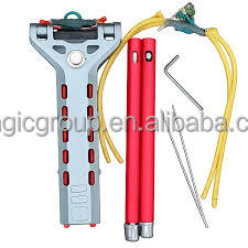 Lance-pierre de chasse automatique 2026 avec canon rouge et bandes élastiques, cadeau pour enfants, 2 pièces avec 100 balles - Product Image 3